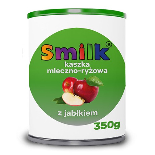Kaszka mleczno-ryżowa z jabłkiem mlekiem Smilk 350g