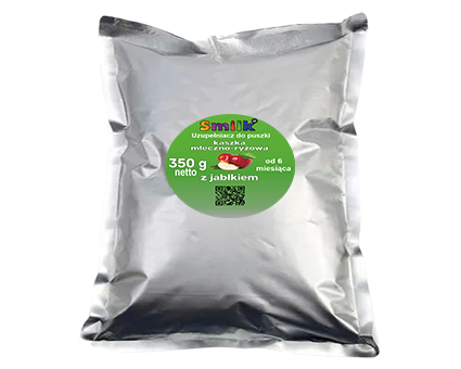 Uzupełniacz Kaszka mleczno-ryżowa z jabłkiem 350g